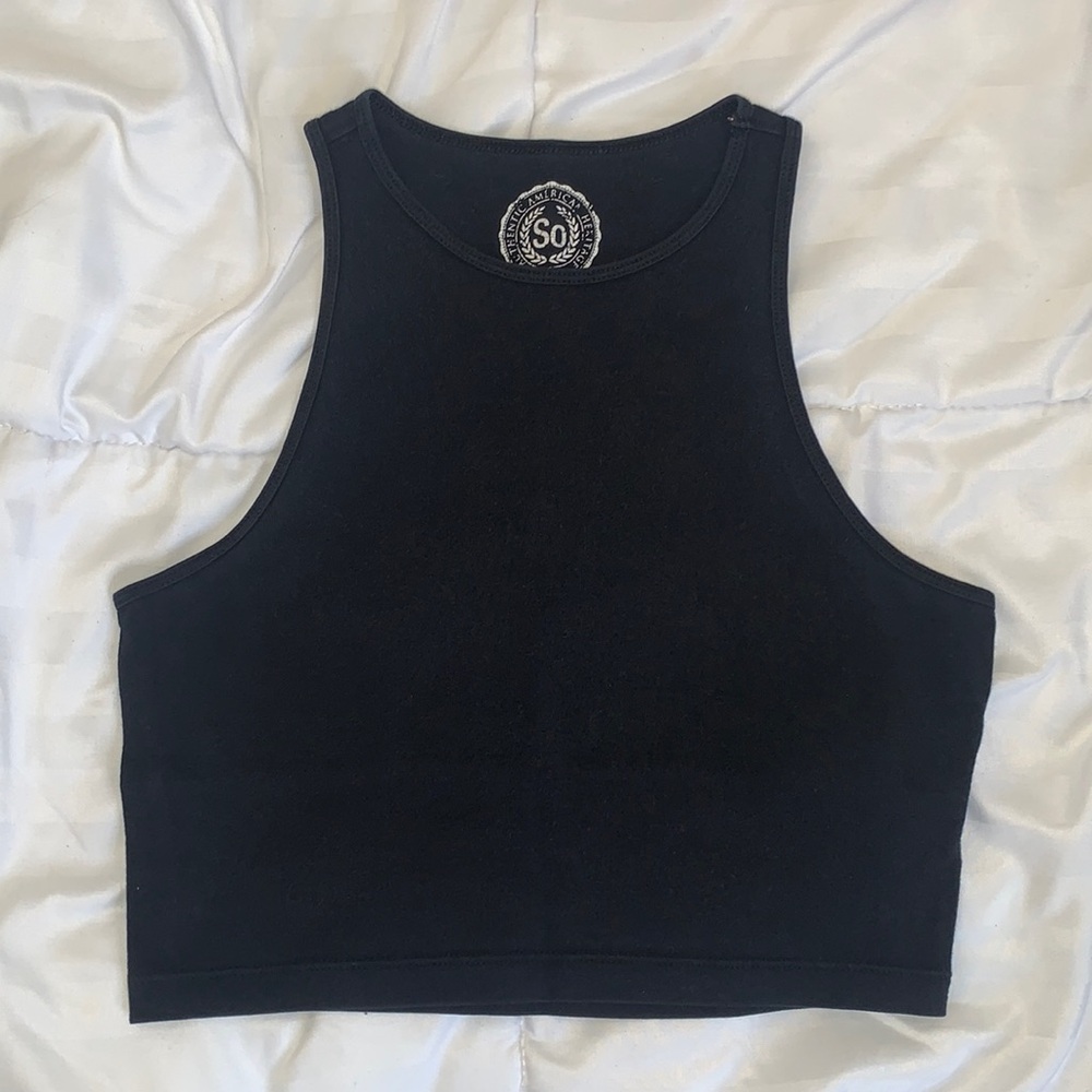 Black crop top